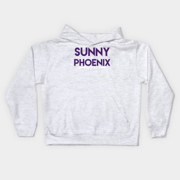 Sunny in PHX - Purple Kids Hoodie by sunnyinphx